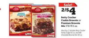 Family Dollar Betty Crocker Cookie Brownie Or Premium Brownie Mix 17.8-19.5 Oz. offer