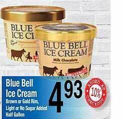 Food Giant Blue bell ice cream offer