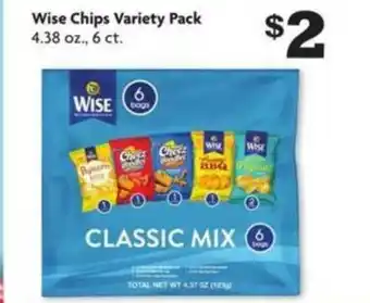 Family Dollar Wise Chips 4.38 Oz., 6 Ct. offer