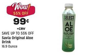 Grocery Outlet Savia original aloe drink offer