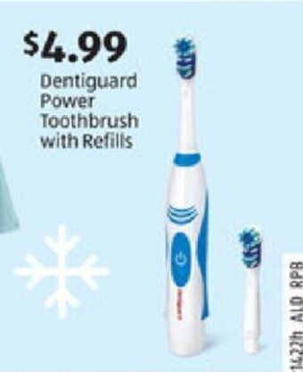 Aldi Dentiguard Power Toothbrush with Refills offer