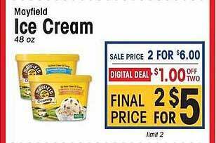 IGA Mayfield ice cream offer