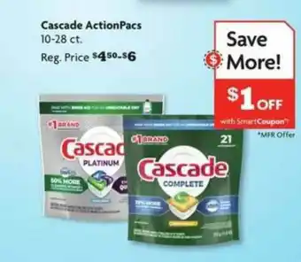 Family Dollar Cascade Actionpacs 10-28 Ct. offer