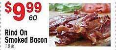 IGA Rind on smoked bacon offer