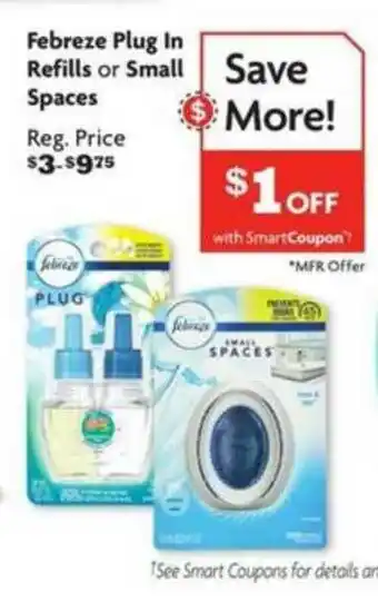 Family Dollar Febreze Plug In Refills Or Small Spaces offer