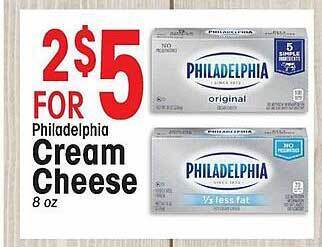 IGA Philadelphia cream cheese offer