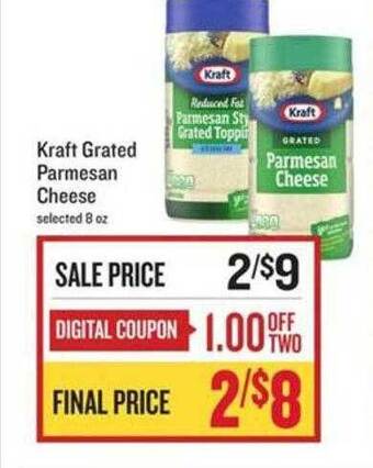 Lowes Foods Kraft grated parmesan cheese offer