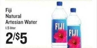 Lowes Foods Fiji natural artesian water offer