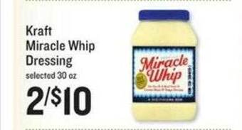 Lowes Foods Kraft miracle whip dressing offer