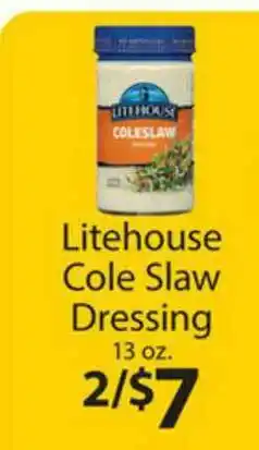 Family Fare Litehouse Cole Slaw Dressing 13 Oz. offer