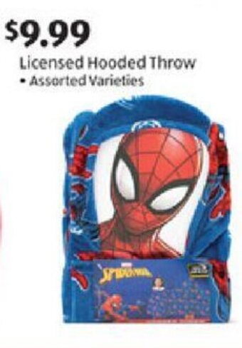 Aldi Licensed Hooded Throw offer