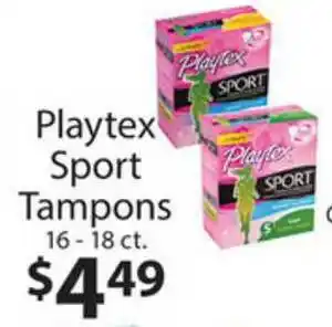 Playtex Sport Tampons 16 - 18 Ct.