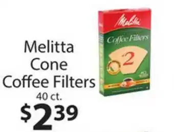 Family Fare Melitta Cone Coffee Filters 40 Ct. offer