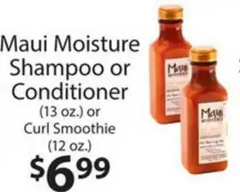Family Fare Maui Moisture Shampoo Or Conditioner (13 Oz.) Or Curl Smoothie (12 Oz.) offer