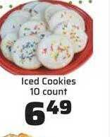 County Market Iced cookies offer