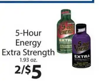 Family Fare 5-hour Energy Extra Strength 1.93 Oz. offer