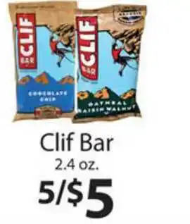 Family Fare Clif Bar 2.4 Oz. offer