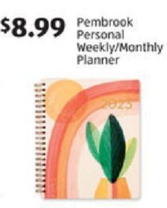Aldi Pembrook Personal Weekly/Monthly Planner offer