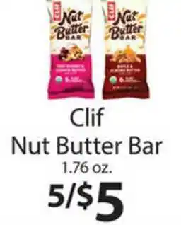 Family Fare Clif Nut Butter Bar 1.76 Oz. offer