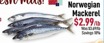 Seafood City Norwegian Mackerel offer