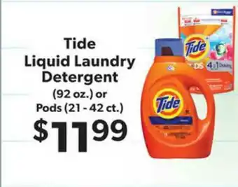 Family Fare Tide Liquid Laundry Detergent (92 Oz.) Or Pods (21 - 42 Ct.) offer