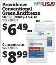 Rural King Providence Convetional Green Antifreeze 50-50, Ready-To-Use offer