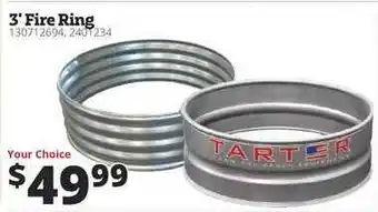 Rural King 3' Fire Ring offer