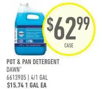 US Foods Chef's Store Dawn Pot & Pan Detergent offer