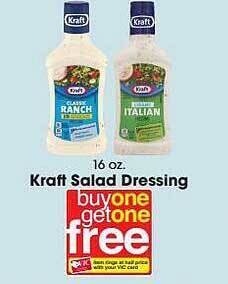 Harris Teeter Kraft salad dressing offer