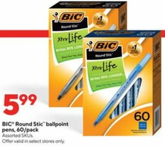 BIC Round Stic Ballpoint Pens