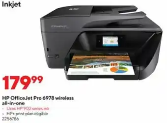 Staples HP Office Jet Pro 6978 Wireless All-In-One offer