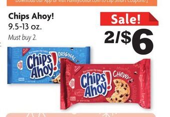 Family Dollar Chips ahoy! offer