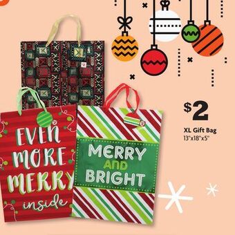 Family Dollar Xl gift bag offer