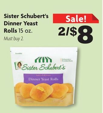 Family Dollar Sister schubert's dinner yeast rolls offer