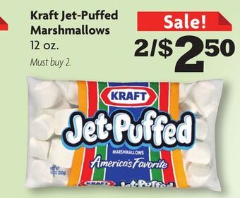 Family Dollar Kraft jet-puffed marshmallows offer