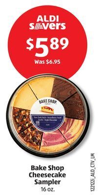 Aldi Bake shop cheesecake sampler offer