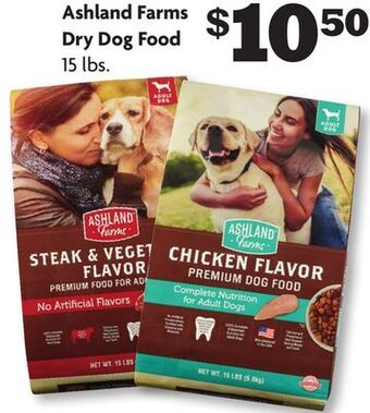 Family Dollar Ashland farms dry dog food offer