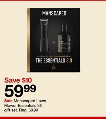 Target Manscaped lawn mower essentials 3.0 gift set offer