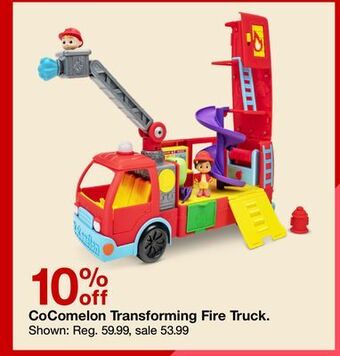 Target Cocomelon transforming fire truck offer