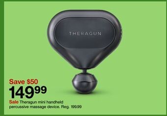 Target Theragun mini handheld percussive massage device offer