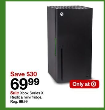 Target Xbox series x replica mini fridge offer