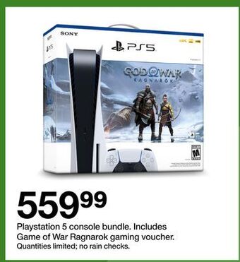 Target Playstation 5 console bundle offer
