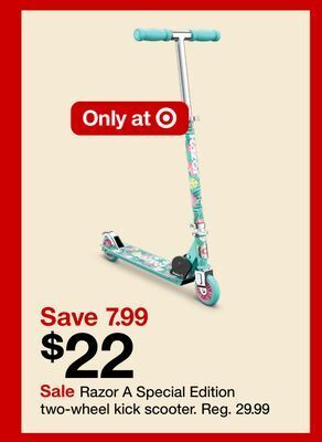 Target Razor a special edition two-wheel kick scooter offer