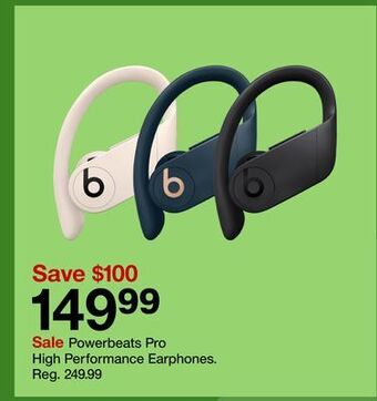 Target Powerbeats pro high performance earphones offer
