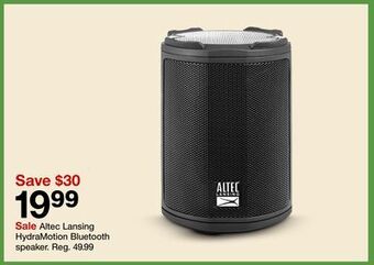 Target Altec lansing hydramotion bluetooth speaker offer