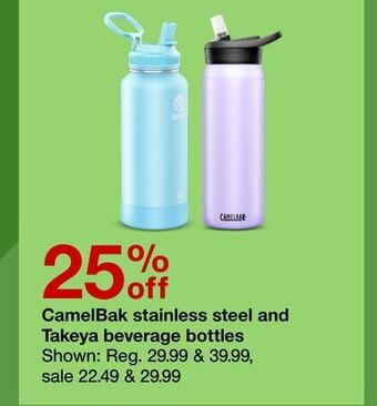 Target Camelbak stainless steel and takeya beverage bottles offer