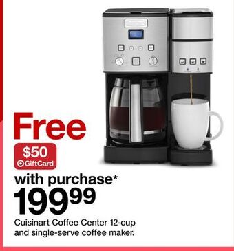 Target Cuisinart coffee center 12-cup and single-serve coffee maker offer