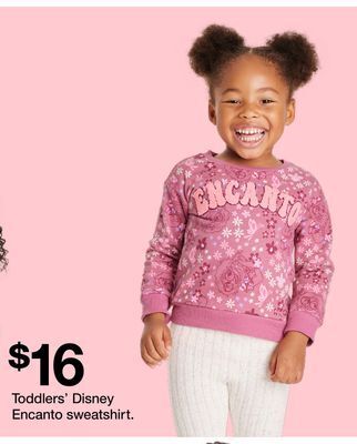 Target Toddlers' disney encanto sweatshirt offer