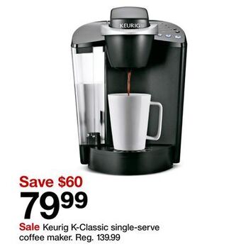 Target Keurig k-classic single-serve coffee maker offer