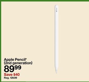 Target Apple pencil® (2nd generation) offer